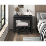 Salina 3-Piece Pack Desks with Stool Set BLACK