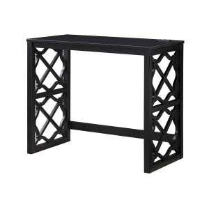 Salina 3-Piece Pack Desks with Stool Set BLACK
