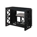 Salina 3-Piece Pack Desks with Stool Set BLACK