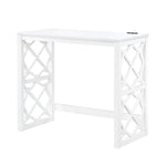 Salina 3-Piece Pack Desks with Stool Set WHITE