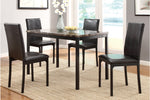 Tempe 5pcs Dinette Set BROWN TOP