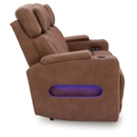 Clean-Slate PWR REC Sofa with ADJ Headrest CARAMEL