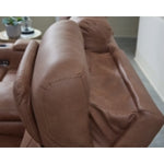 Clean-Slate PWR REC Sofa with ADJ Headrest CARAMEL