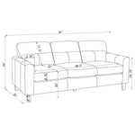 Scotland Sofa BLACK VINYL