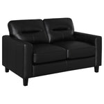 Scotland Loveseat BLACK VINLY