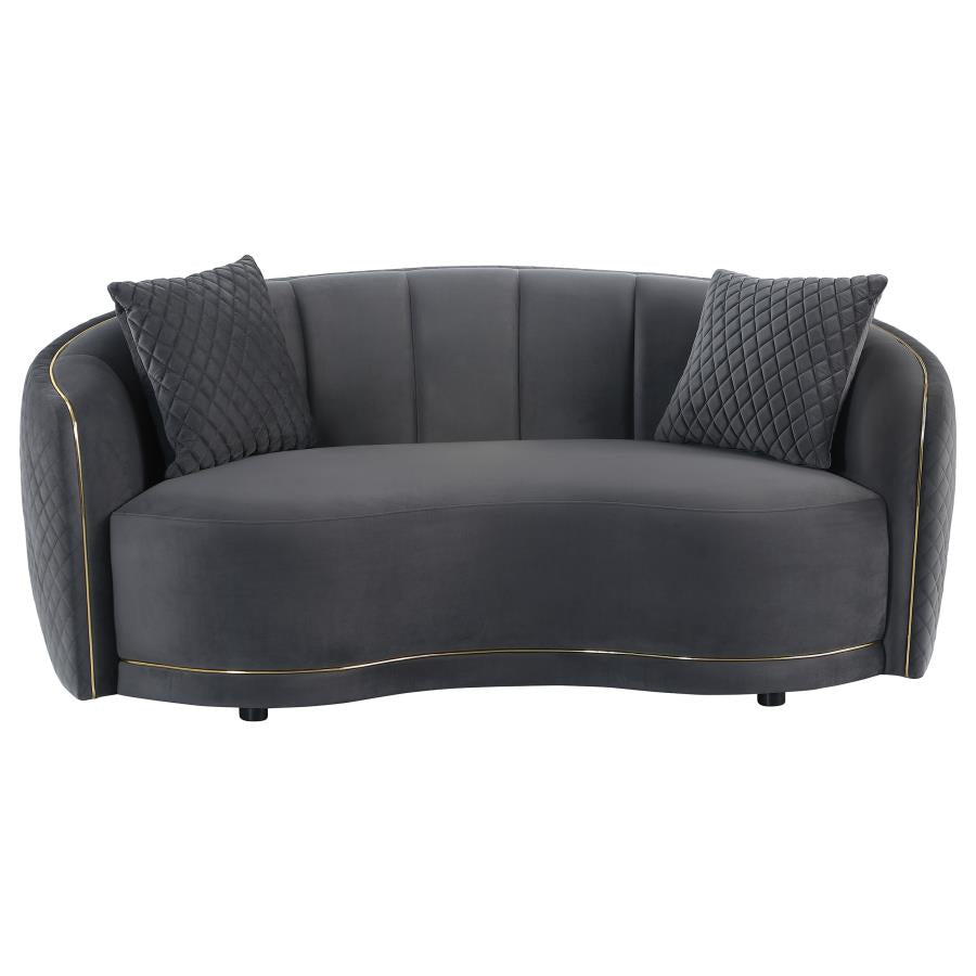 Brookside Loveseat DARK GREY