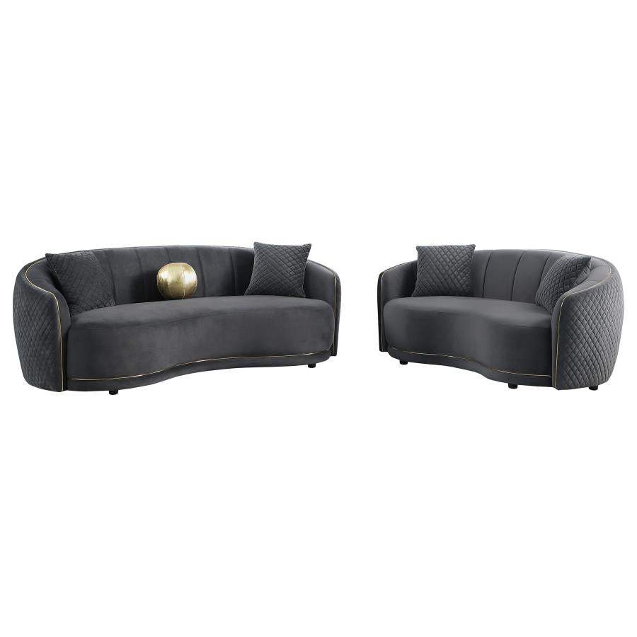 Brookside Loveseat DARK GREY