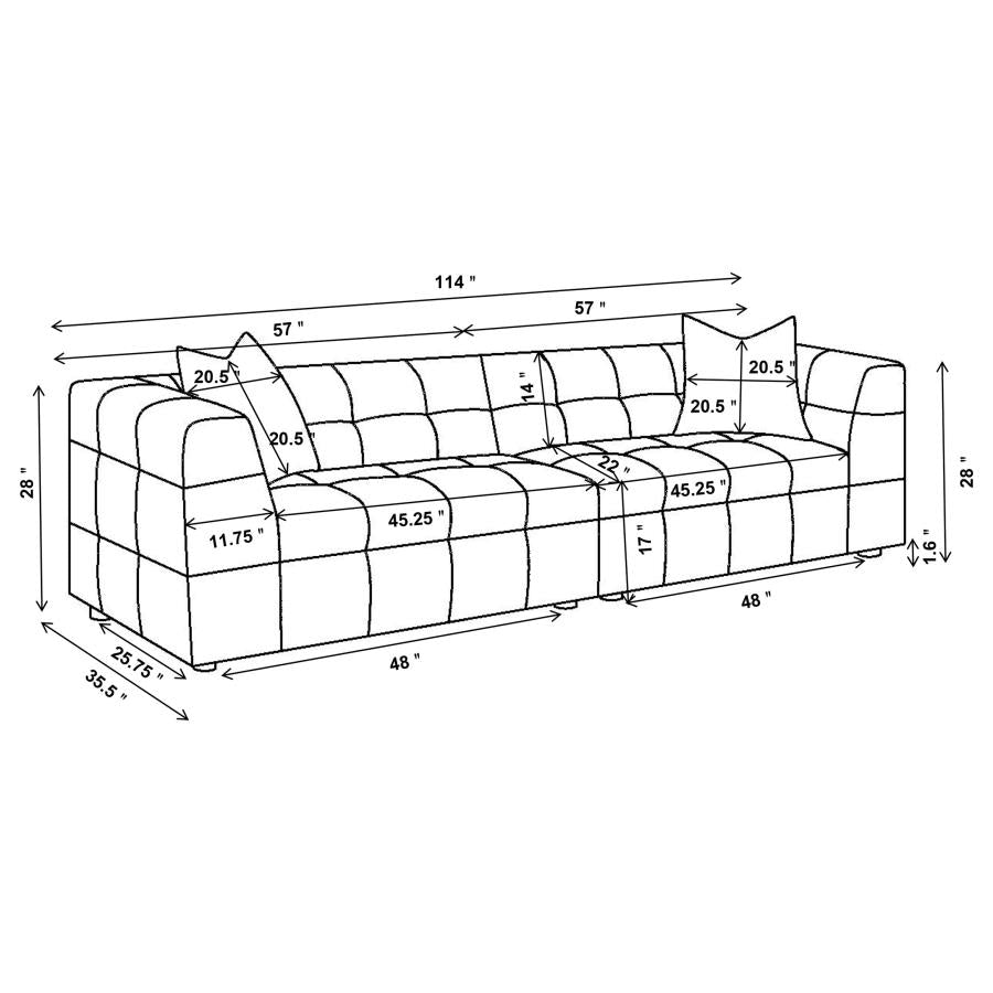 Everly XL Sofa OFF WHITE