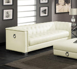 Chaviano Sofa PEARL WHITE VINYL