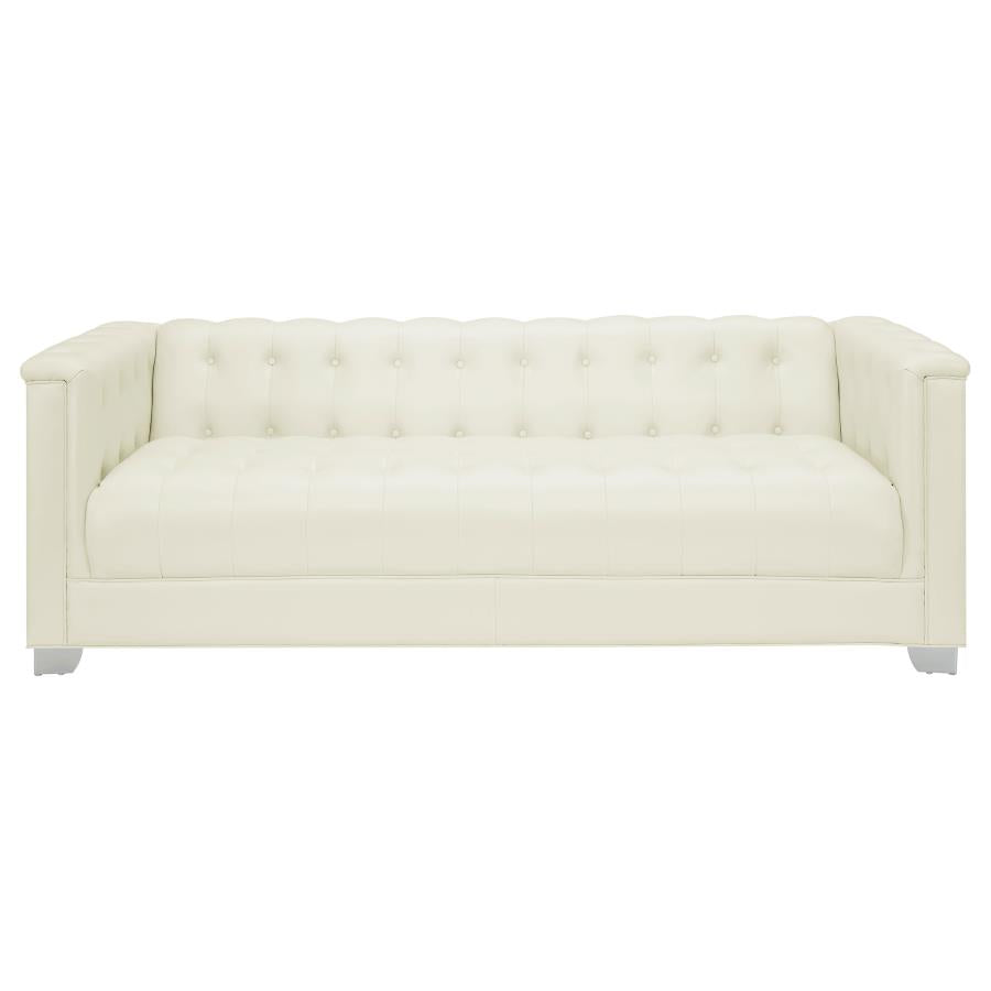 Chaviano Sofa PEARL WHITE VINYL