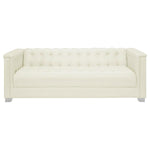 Chaviano Sofa PEARL WHITE VINYL