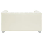 Chaviano Loveseat PEARL WHITE VINLY
