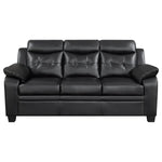 Finley Sofa BLACK VINLY