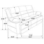 Ellington Reclining Sofa DARK BROWN