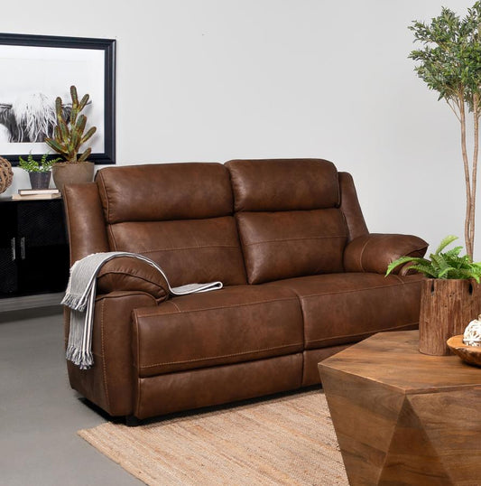 Ellington Reclining Loveseat DARK BROWN