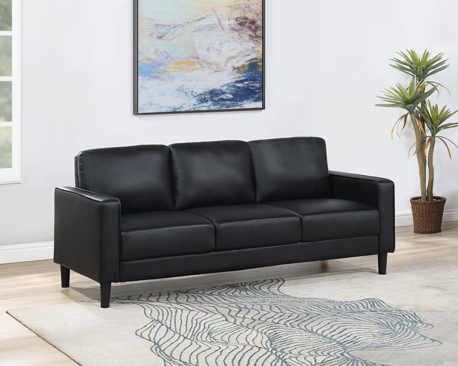 Ruth Sofa BLACK VINYL