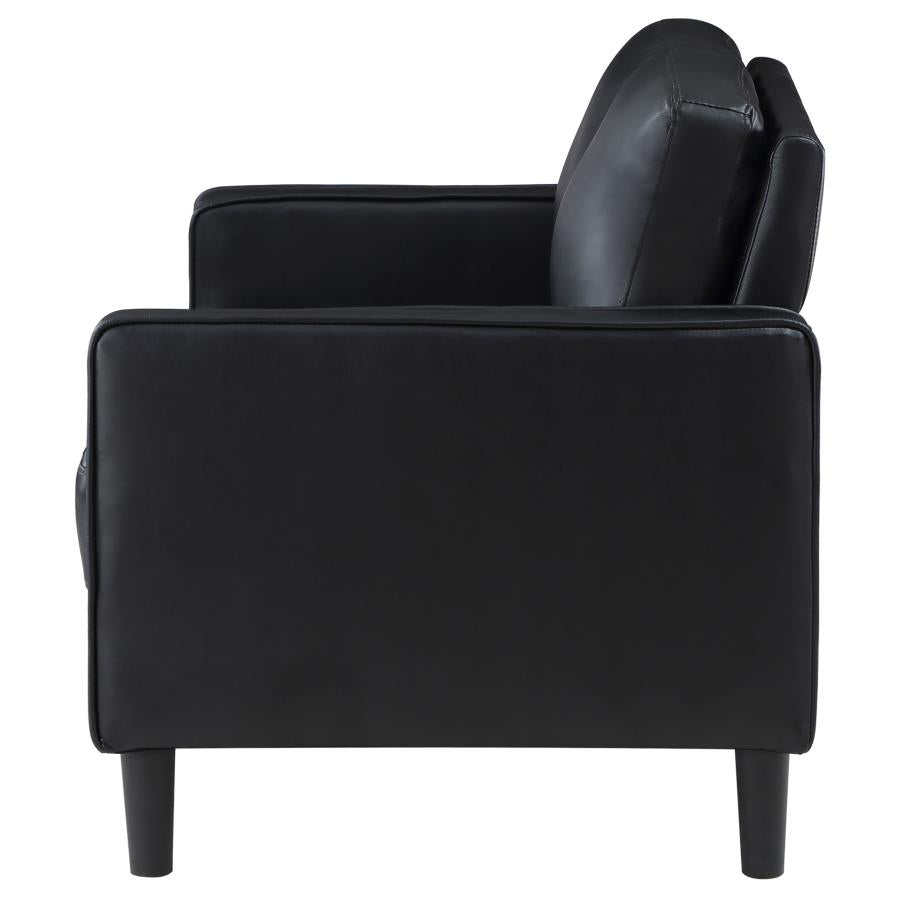 Ruth Loveseat BLACK VINLY