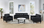 Ruth Loveseat BLACK VINLY