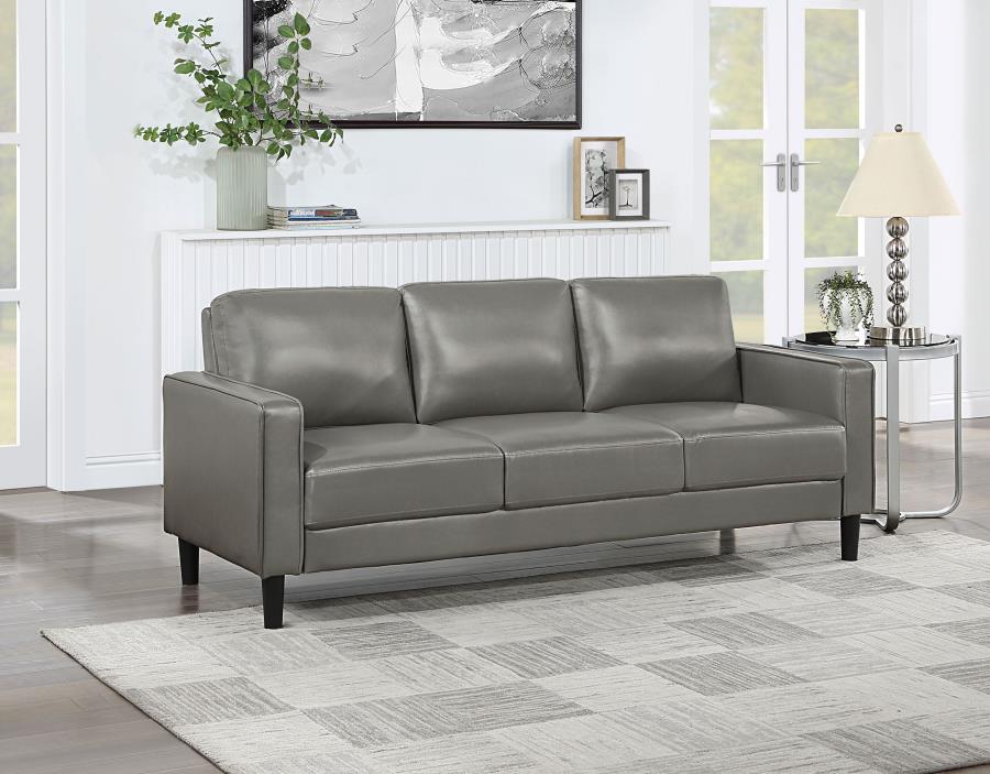 Ruth Vinyl Sofa GREY