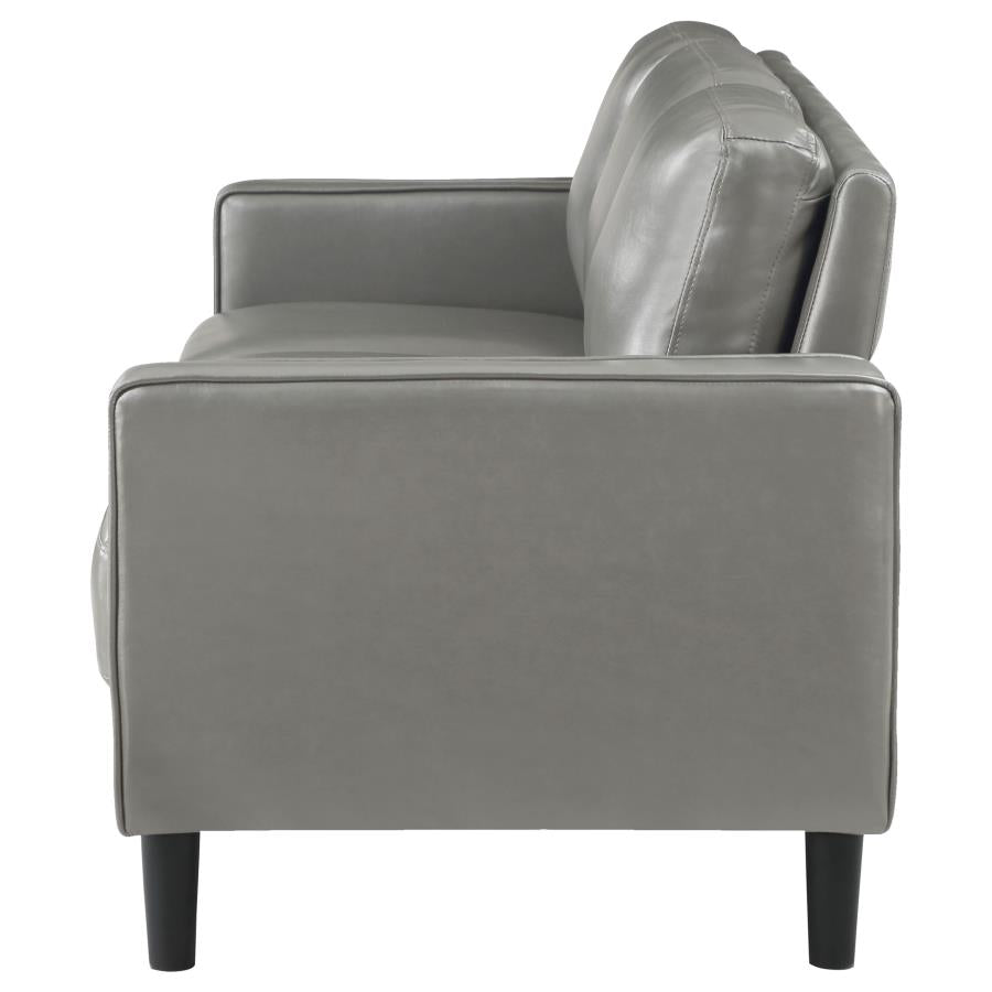 Ruth Vinyl Sofa GREY