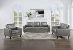 Ruth Vinyl Sofa GREY