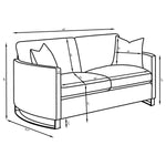 Corliss Loveseat BEIGE