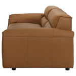 Buxton 100% Leather Sofa ORANGE