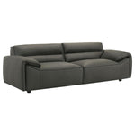 Buxton 100% Leather Sofa GRAPHITE