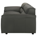 Buxton 100% Leather Sofa GRAPHITE