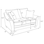Tomkins Loveseat LITE GREY