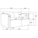 Dorset Loveseat BROWN