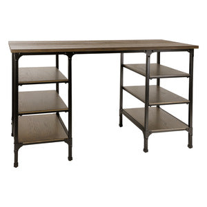 Millwood Counter Height Desk WEATHERED NATURAL