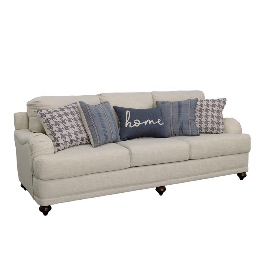 Glenn Sofa LITE GREY- BLUE HOME PILLOW