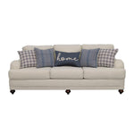 Glenn Sofa LITE GREY- BLUE HOME PILLOW