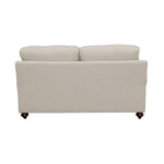 Glenn Loveseat LITE GREY/BLUE PILLOWS