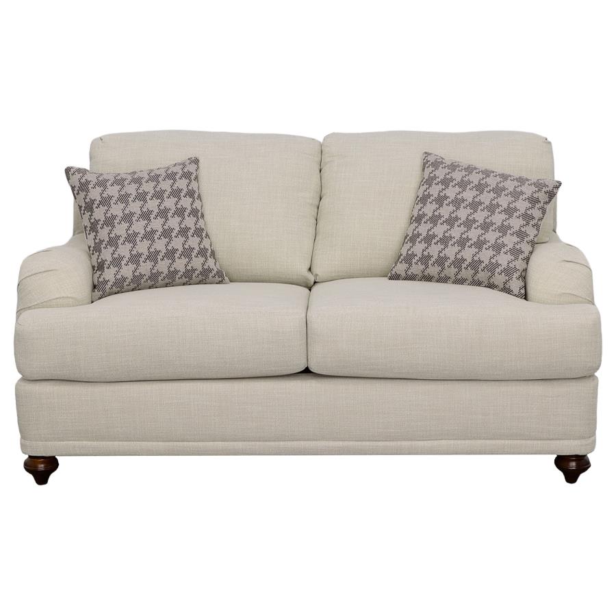 Glenn Loveseat LITE GREY/GREY PILLOWS