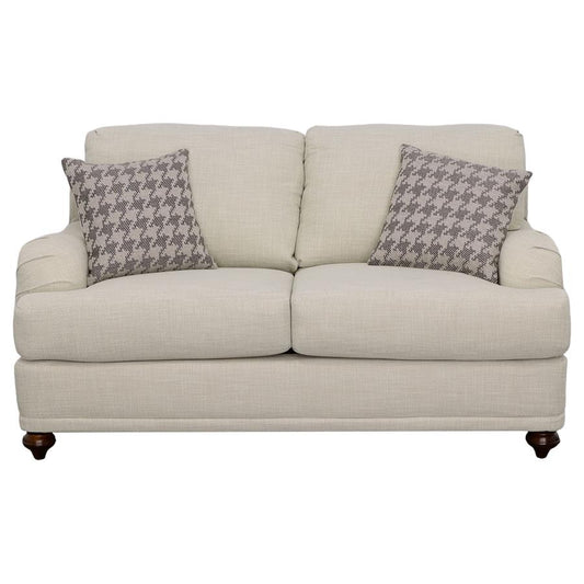 Glenn Loveseat LITE GREY/GREY PILLOWS
