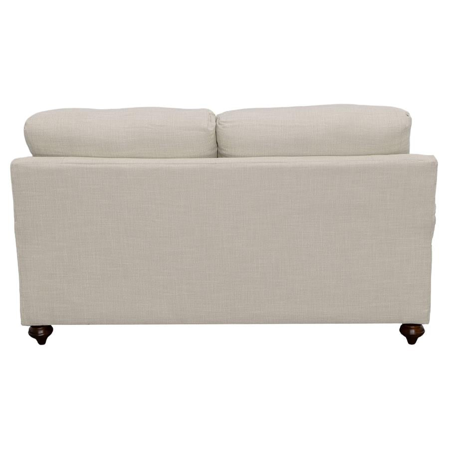 Glenn Loveseat LITE GREY/GREY PILLOWS