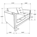 Islington Loveseat TAUPE