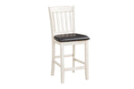 Kiwi 5pcs Counter Set W/Drop Leaf- WHITE WASH/DARK CHERRY