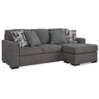 Gardiner Sofa Reversible Chaise PEWTER