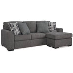Gardiner Sofa Reversible Chaise PEWTER