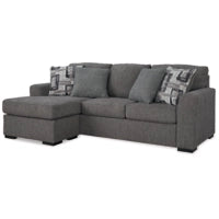 Gardiner Sofa Reversible Chaise PEWTER