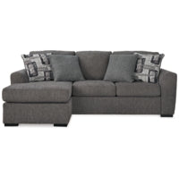 Gardiner Sofa Reversible Chaise PEWTER