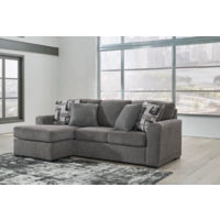 Gardiner Sofa Reversible Chaise PEWTER