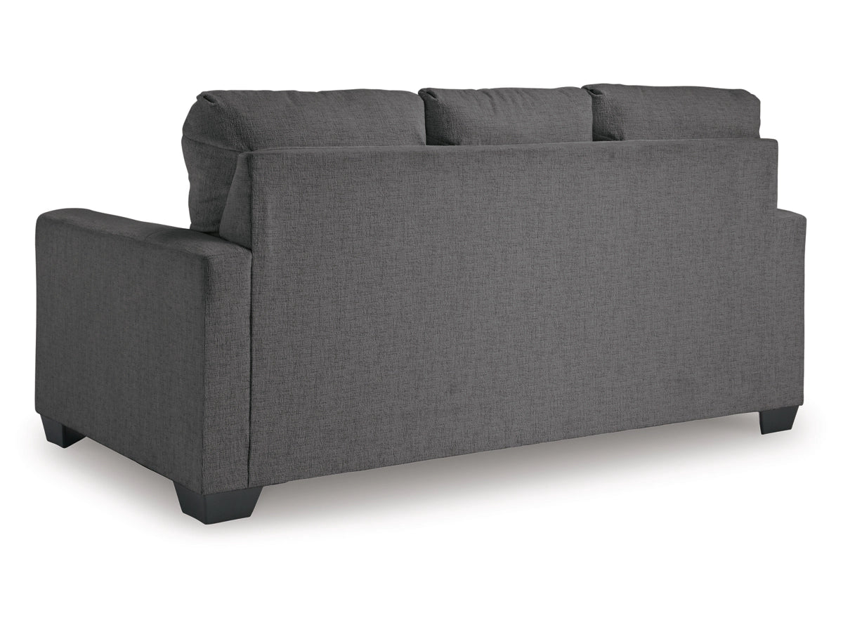 Rannis Full Size Sofa Bed W/Memory Foam Mattress PEWTER