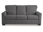 Rannis Full Size Sofa Bed W/Memory Foam Mattress PEWTER