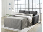 Rannis Full Size Sofa Bed W/Memory Foam Mattress PEWTER