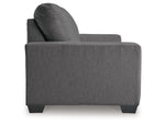 Rannis Full Size Sofa Bed W/Memory Foam Mattress PEWTER