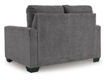 Rannis Twin Size Sofa Bed W/Memory Foam Mattress PEWTER